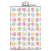 Kleurrijk Valentijn Snoep Mok Onderzetter Heupfles (Achterkant)