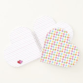 Kleurrijk Valentijn Snoep Mok Onderzetter Notitieboek (Binnen)