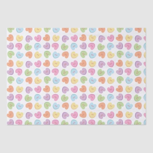 Kleurrijk Valentijn Snoep Mok Onderzetter Tissuepapier (Voorkant)