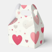 Kleurrijk Valentijnsdag hart Bedankdoosjes (Achterkant)