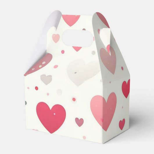 Kleurrijk Valentijnsdag hart Bedankdoosjes (Achterkant)