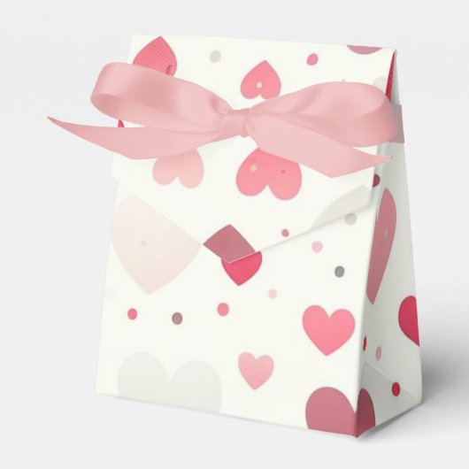 Kleurrijk Valentijnsdag hart Bedankdoosjes (Voorkant Zijde)