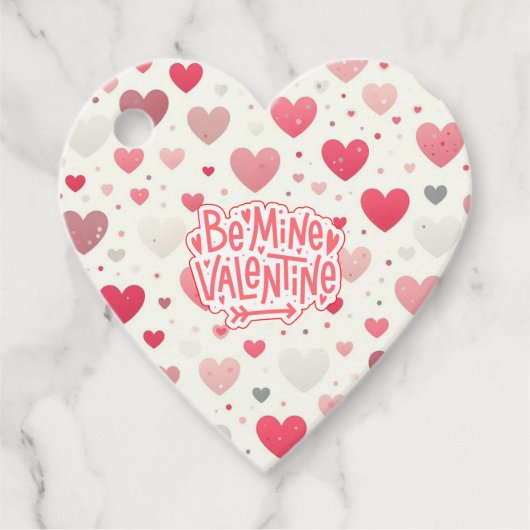 Kleurrijk Valentijnsdag hart Bedankjes Labels (Voorkant)