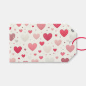 Kleurrijk Valentijnsdag hart Cadeaulabel (Voorkant (Horizontaal))