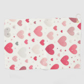 Kleurrijk Valentijnsdag hart Golfhanddoek (Horizontaal)