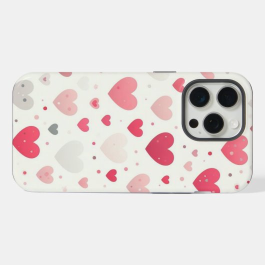Kleurrijk Valentijnsdag hart iPhone Hoesje (Achterkant horizontaal)