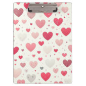 Kleurrijk Valentijnsdag hart Klembord (Voorkant)