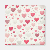 Kleurrijk Valentijnsdag hart Magneet (Voorkant)