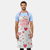 Kleurrijk Valentijnsdag hart Schort (Gedragen)