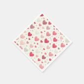 Kleurrijk Valentijnsdag hart Servet (Hoek)