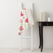 Kleurrijk Valentijnsdag hart Sherpa Deken (In situ)