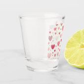Kleurrijk Valentijnsdag hart Shot Glas (Links)