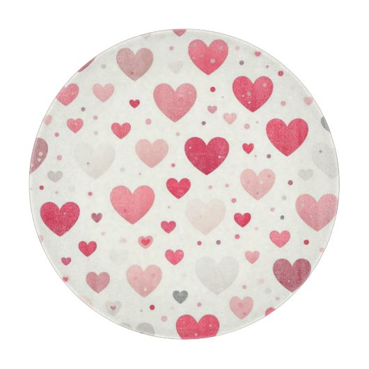 Kleurrijk Valentijnsdag hart Snijplank (Voorkant)