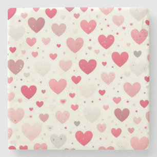 Kleurrijk Valentijnsdag hart Stenen Onderzetter