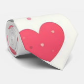 Kleurrijk Valentijnsdag hart Stropdas (Opgerold)