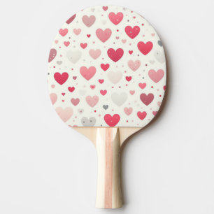 Kleurrijk Valentijnsdag hart Tafeltennisbatje
