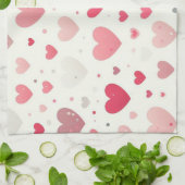 Kleurrijk Valentijnsdag hart Theedoek (Gevouwen)