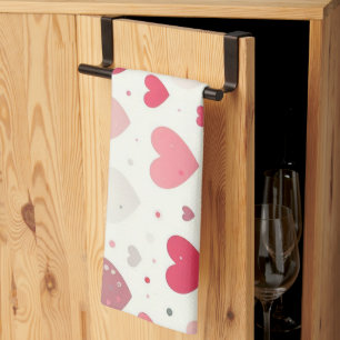 Kleurrijk Valentijnsdag hart Theedoek