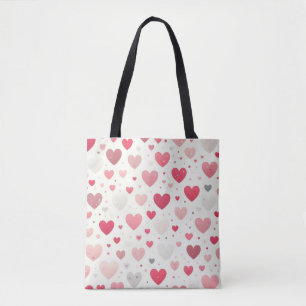 Kleurrijk Valentijnsdag hart Tote Bag