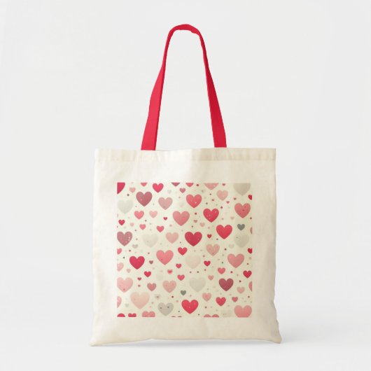 Kleurrijk Valentijnsdag hart Tote Bag (Voorkant)