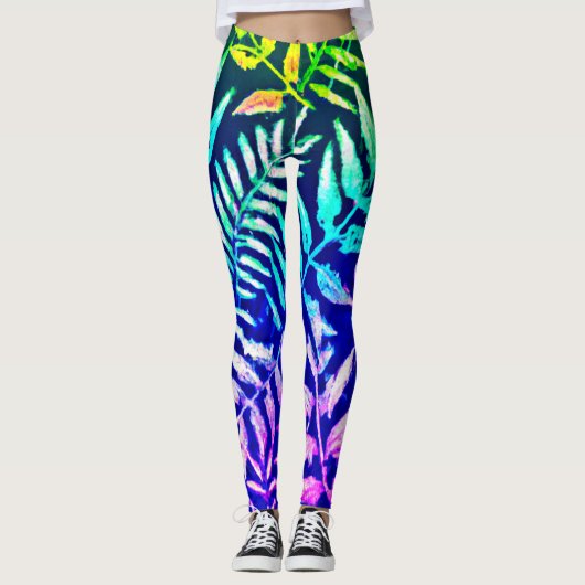Kleurrijk Varentpatroon Leggings (Voorkant)