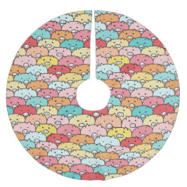 Kleurrijk varkensneushoorntje kerstboom rok