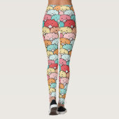 Kleurrijk varkensneushoorntje leggings (Achterkant)