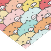 Kleurrijk varkensneushoorntje tafelkleed (Gekanteld)