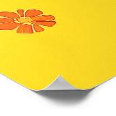 Kleurrijk varkensportret poster (Hoek)