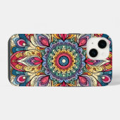 Kleurrijk Vector Abstract Mandala Patroon iPhone Hoesje (Achterkant horizontaal)