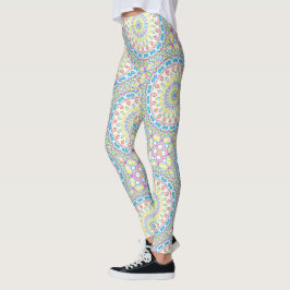 Kleurrijk veelkleurig mandala patroon leggings