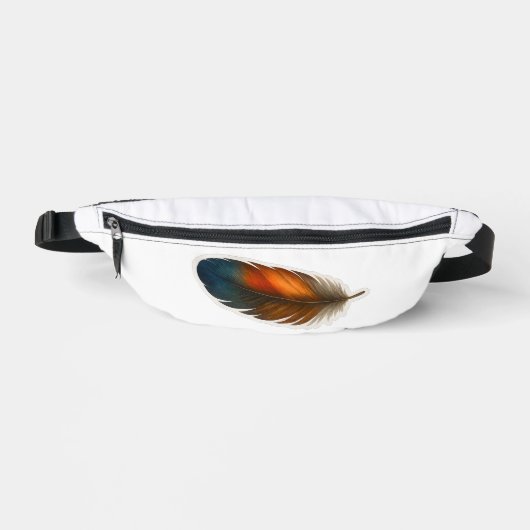 Kleurrijk veerontwerp heuptasje (Voorkant)