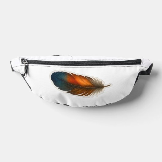 Kleurrijk veerontwerp heuptasje (Liggend)