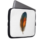 Kleurrijk veerontwerp laptop sleeve (Voorkant Rechts)