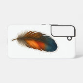 Kleurrijk veerontwerp samsung galaxy hoesje (Achterkant horizontaal)