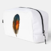 Kleurrijk veerontwerp toilettasje (Rechterhoek)