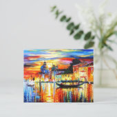 Kleurrijk Venetië Briefkaart (Staand voorkant)