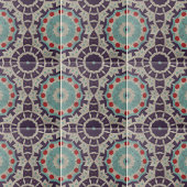 Kleurrijk verdrietig Marokkaans geometrisch patroo Tegeltje