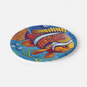 Kleurrijk vergif papieren bordje (Gekanteld)