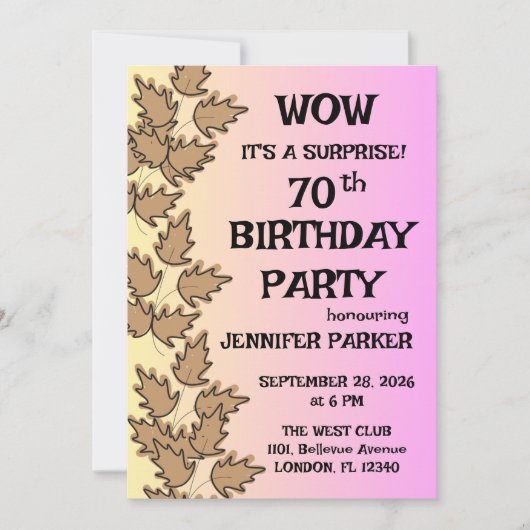 Kleurrijk verjaardagsfeestje kaart (Voorkant)