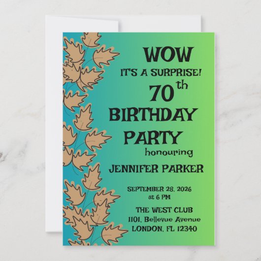 Kleurrijk verjaardagsfeestje kaart (Voorkant)