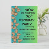 Kleurrijk verjaardagsfeestje kaart (Staand voorkant)