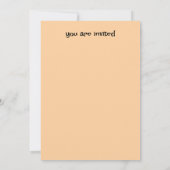 Kleurrijk verjaardagsfeestje kaart (Achterkant)