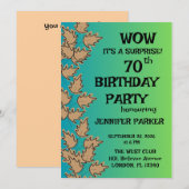 Kleurrijk verjaardagsfeestje kaart (Voorkant / Achterkant)