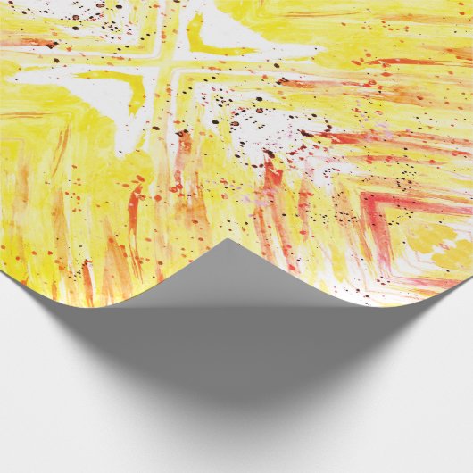 Kleurrijk verjaardagsverpakkingsdocument voor vaka cadeaupapier (Hoek)