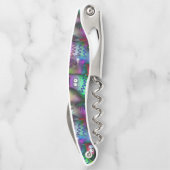 Kleurrijk verloop katten patroon kurkentrekker (Achterkant)