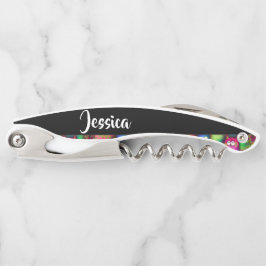 Kleurrijk verloop katten patroon kurkentrekker