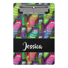 Kleurrijk verloop katten patroon mini klembord