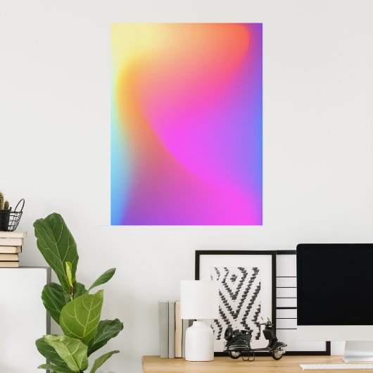Kleurrijk verloop  kleurrijk verloop Poster (Thuiskantoor)
