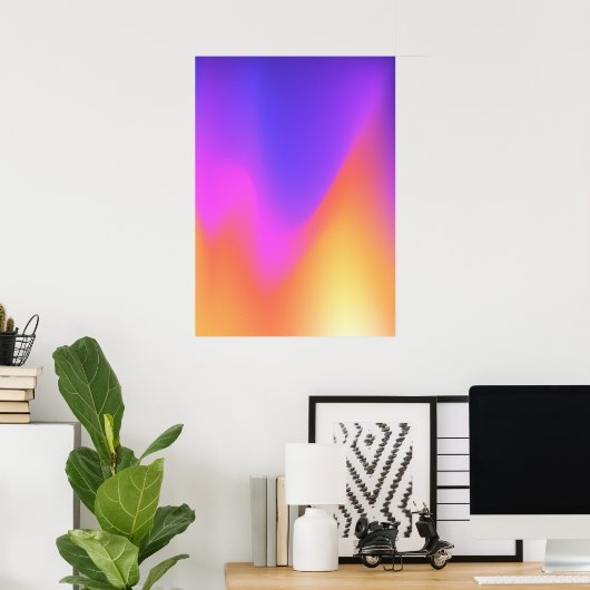 Kleurrijk verloop  kleurrijk verloop Poster (Thuiskantoor)
